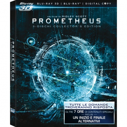 Locandina italiana DVD e BLU RAY Prometheus 